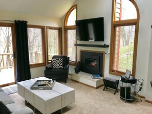 تلفزيون، مدفأة