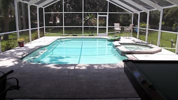 Indoor pool, a heated pool