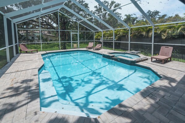 Indoor pool, a heated pool