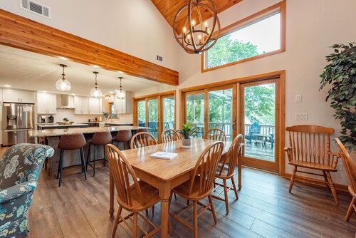 Deep Creek Gem w/ Dock, Fire Pit, Views & Hot Tub