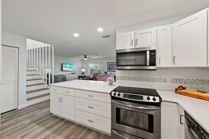 Private kitchen - Blind Pass Condos at Bowman's Beach F207 on beautiful Sanibel Island (Sanibel Island)