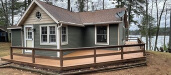 Little Muskie Retreat on Little Muskie Lake, Canoe included!   Snowmobile!