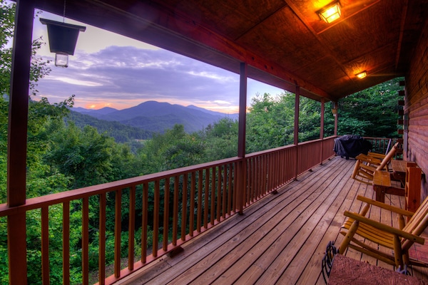 Sit in rockers and watch the sunset.