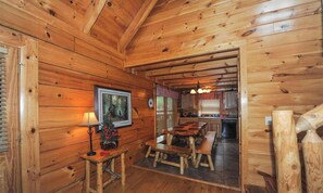 Dining - Amazing Cabin, Resort with Indoor/Outdoor  Pool, Mountain View,Hot Tub,Mini-Golf (Sevierville)