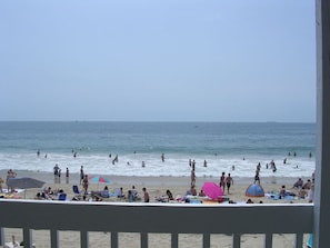 On the beach, sun-loungers - 2 Bedroom 2 Bath duplex on Misquamicut Beach (Westerly)