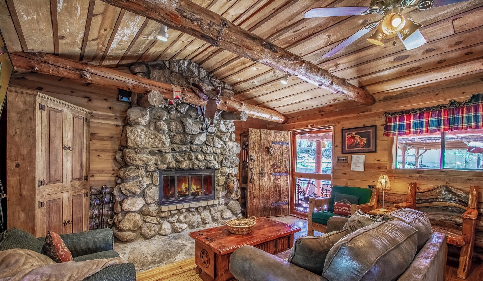 TV, fireplace, DVD player