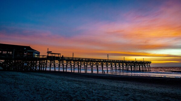 Stroll along the pier and enjoy the views of the surrounding waters.
