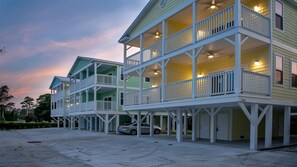 Enjoy stunning views from elevated rooms with balconies overlooking the beach.