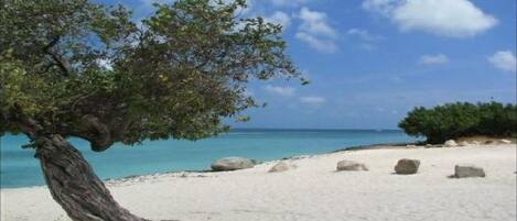 Beach nearby, sun-loungers, beach towels