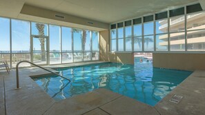 Indoor pool, outdoor pool - SEAWIND #1704~CORNER UNIT with DOUBLE BALCONY! *THREE rooms w/ balcony access!!* (Gulf Shores)