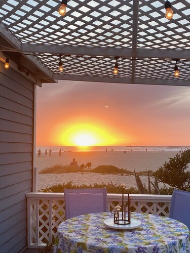 Cottage is Literally ON the Beach! Private Garage Parking & Private Side Yard