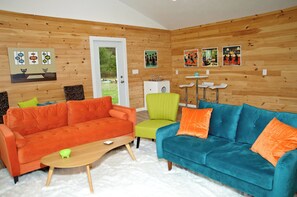 Interior - The Container-minium ~ at The Tortoise and The Mare. Peaceful or playful! (Sumner)