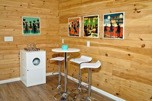 Interior - The Container-minium ~ at The Tortoise   and The Mare. Peaceful or playful! (Sumner)