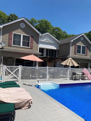 屋外プール、温水プール