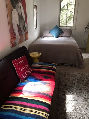 2 bedrooms, desk, iron/ironing board, travel cot