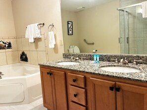 Hair dryer, towels