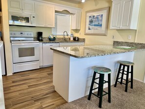 Private kitchen - Blind Pass Condos at Bowman's Beach F208 on beautiful Sanibel Island (Sanibel Island)