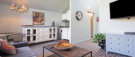 Télévision, cheminée