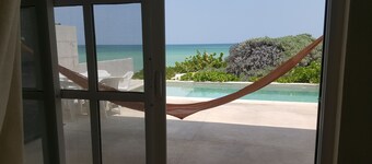 In front of the beach with power and wifi included! 