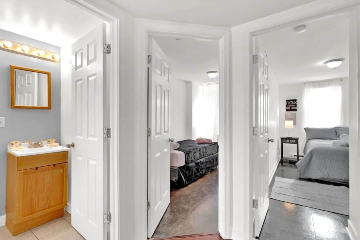 2 chambres, fer et planche à repasser, accès au Wi-Fi (inclus)