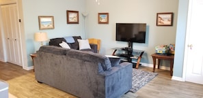 Smart TV, DVD player, books