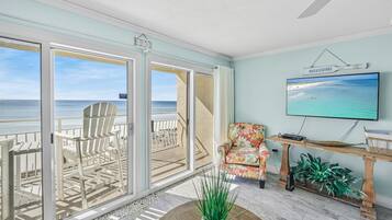 Smart TV, DVD player, books