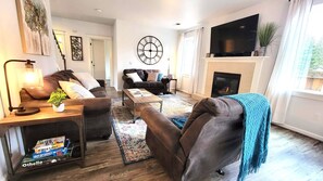 TV connectée, cheminée