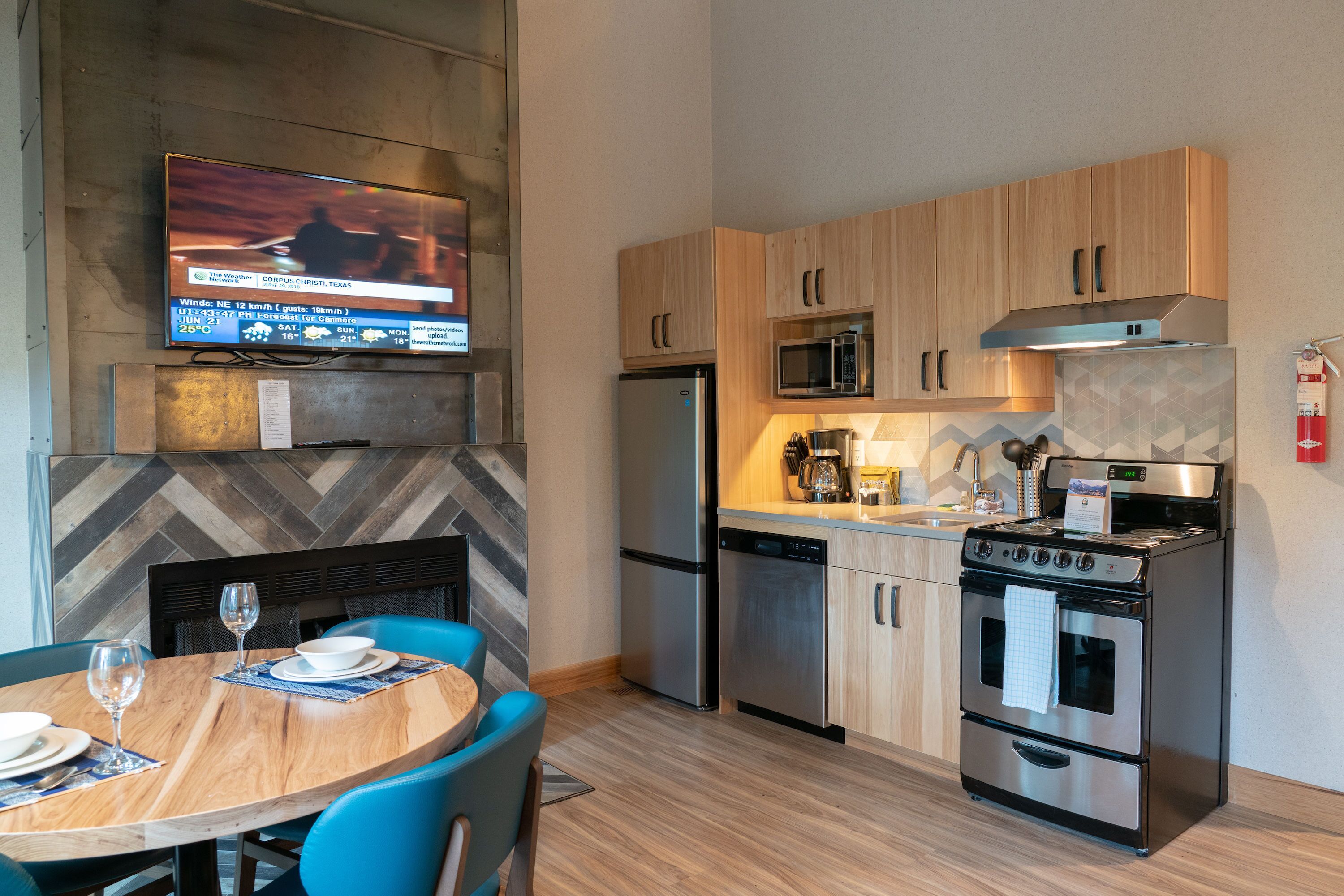 Make a quick meal in your kitchen.