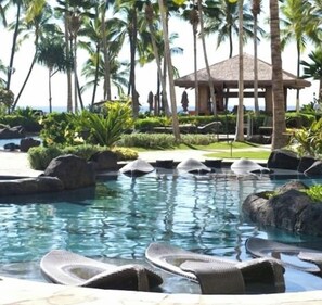 A heated pool