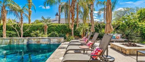 A heated pool