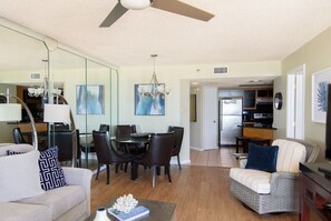 Smart TV, DVD player, books