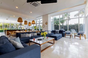 TV, stereo, offices - Garden House | Oceanfront Luxury & Private Patio (Puerto Vallarta)