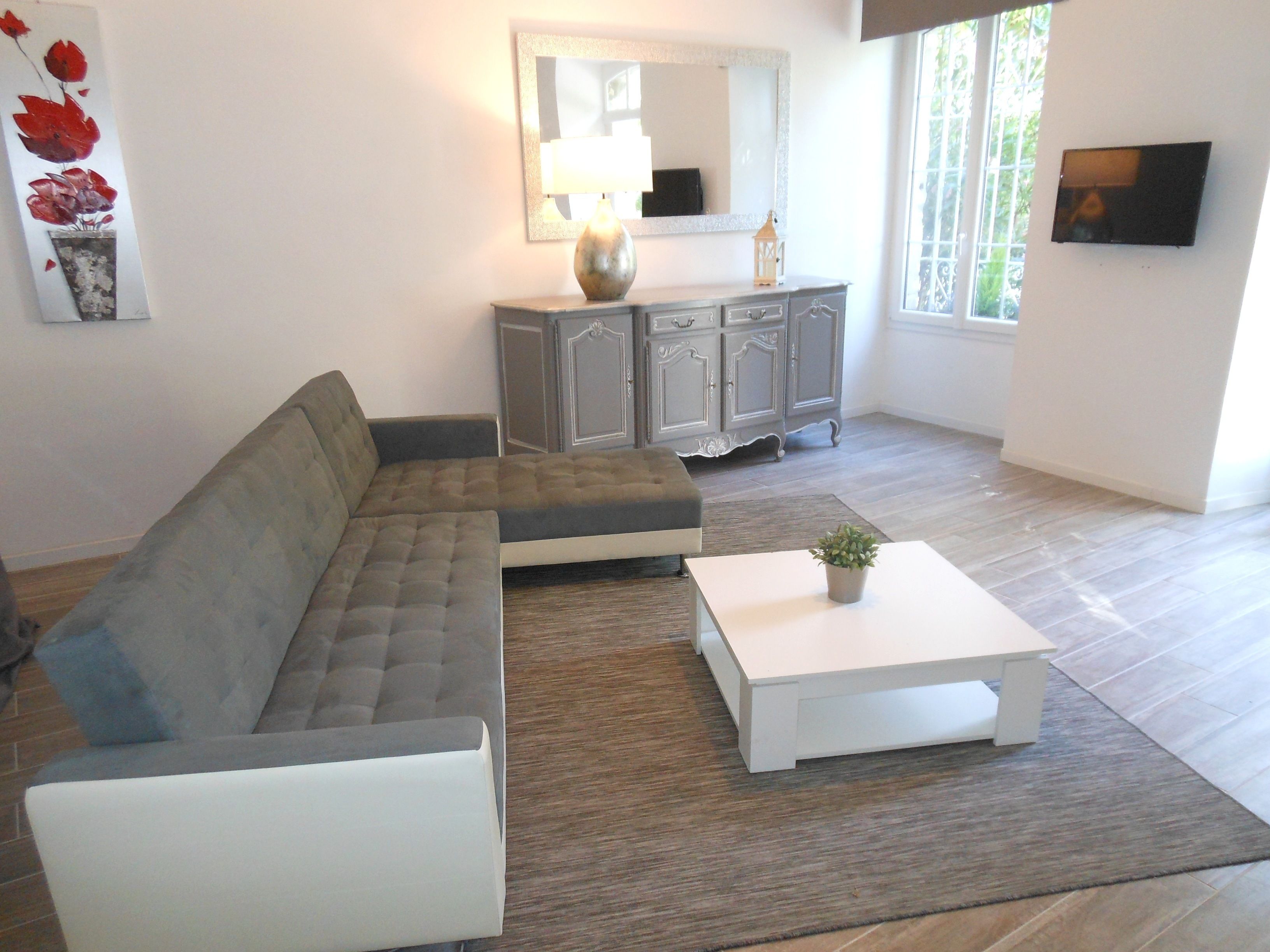 Apartment, Terrasse, Erdgeschoss (GARIGUETTE) | Wohnzimmer | Flachbildfernseher