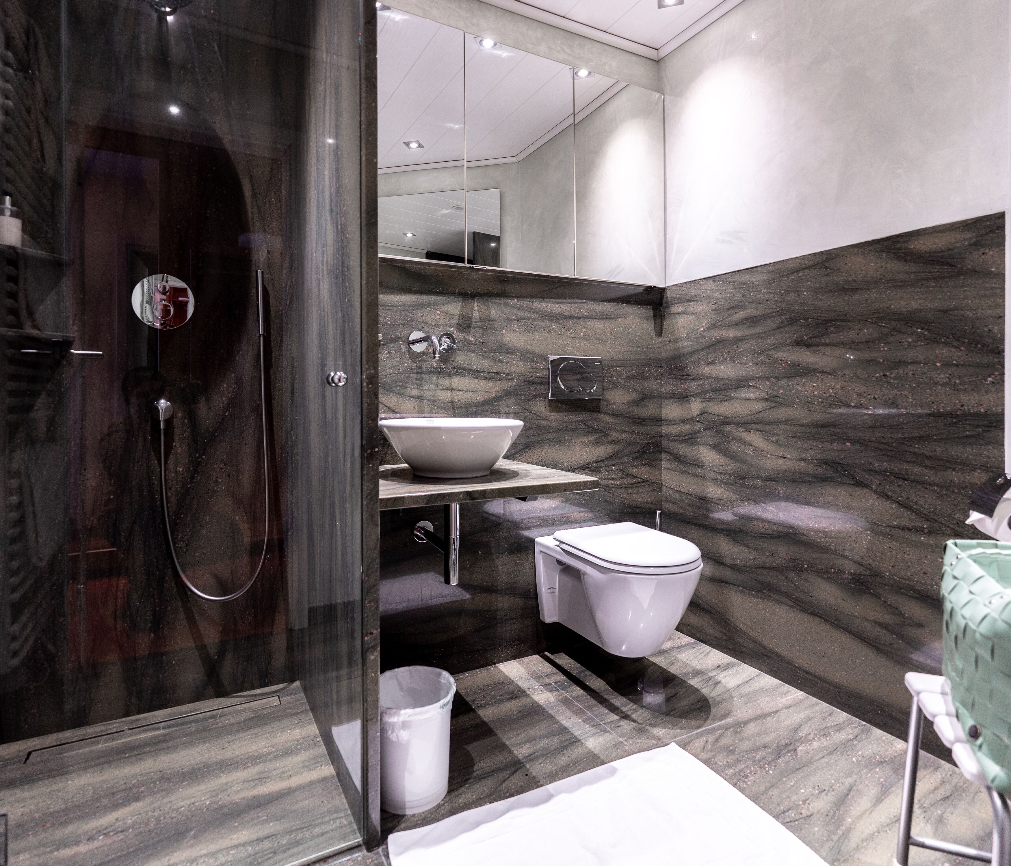 free toiletries, hair dryer, bathrobes, towels