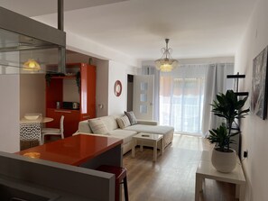 Smart TV, DVD player, books