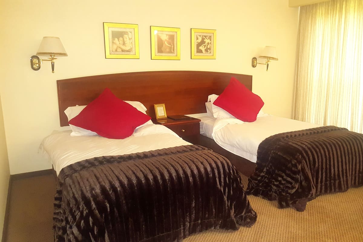 Standard Twin Room | Frette Italian sheets, premium bedding, down duvets, memory-foam beds