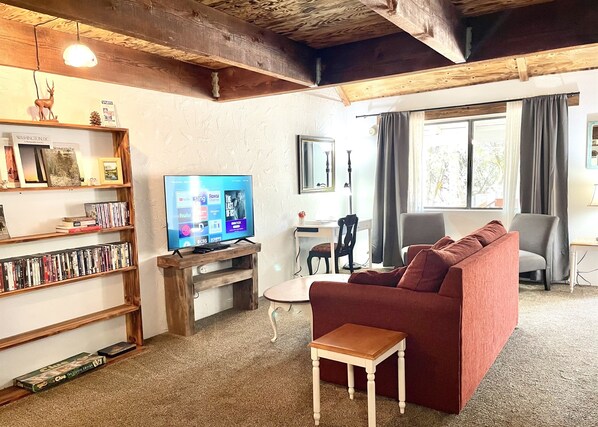 Smart TV, DVD player, video library