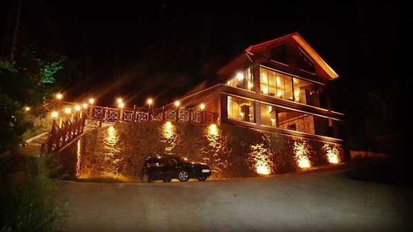 Front of property – evening/night