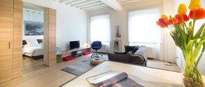 Apartment, 1 Bedroom, Non Smoking | Living area | Flat-screen TV - Cascine - Deluxe Apartment Near Arno River (Florence)