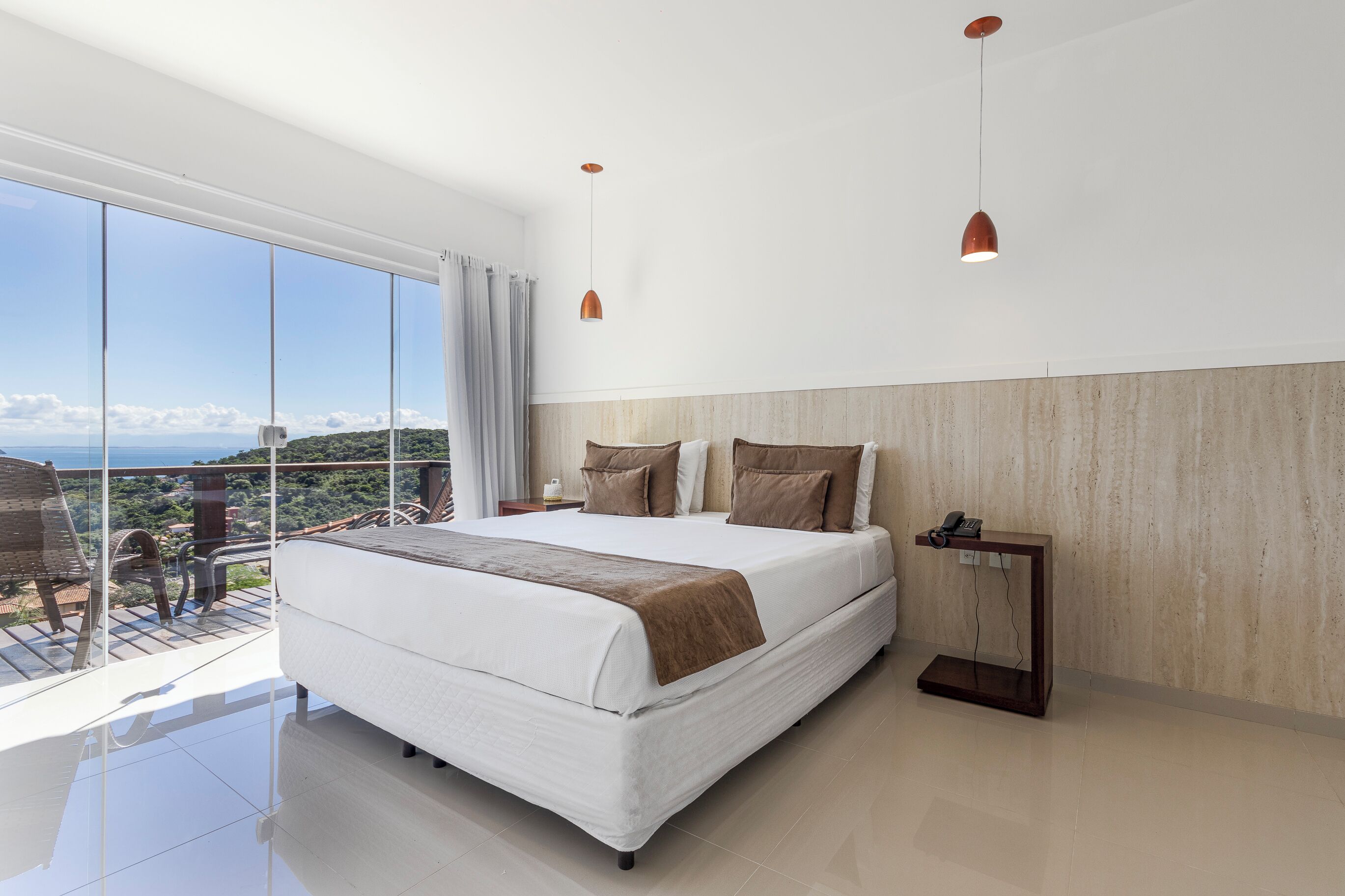 superior double room, 1 double bed, balcony, ocean view | 1 bedroom, minibar, in-room safe, individually decorated