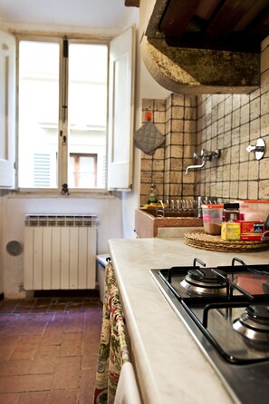 Apartment, 1 Schlafzimmer, Nichtraucher | Eigene Küche | Großer Kühlschrank, Mikrowelle, Herdplatte, Espressomaschine