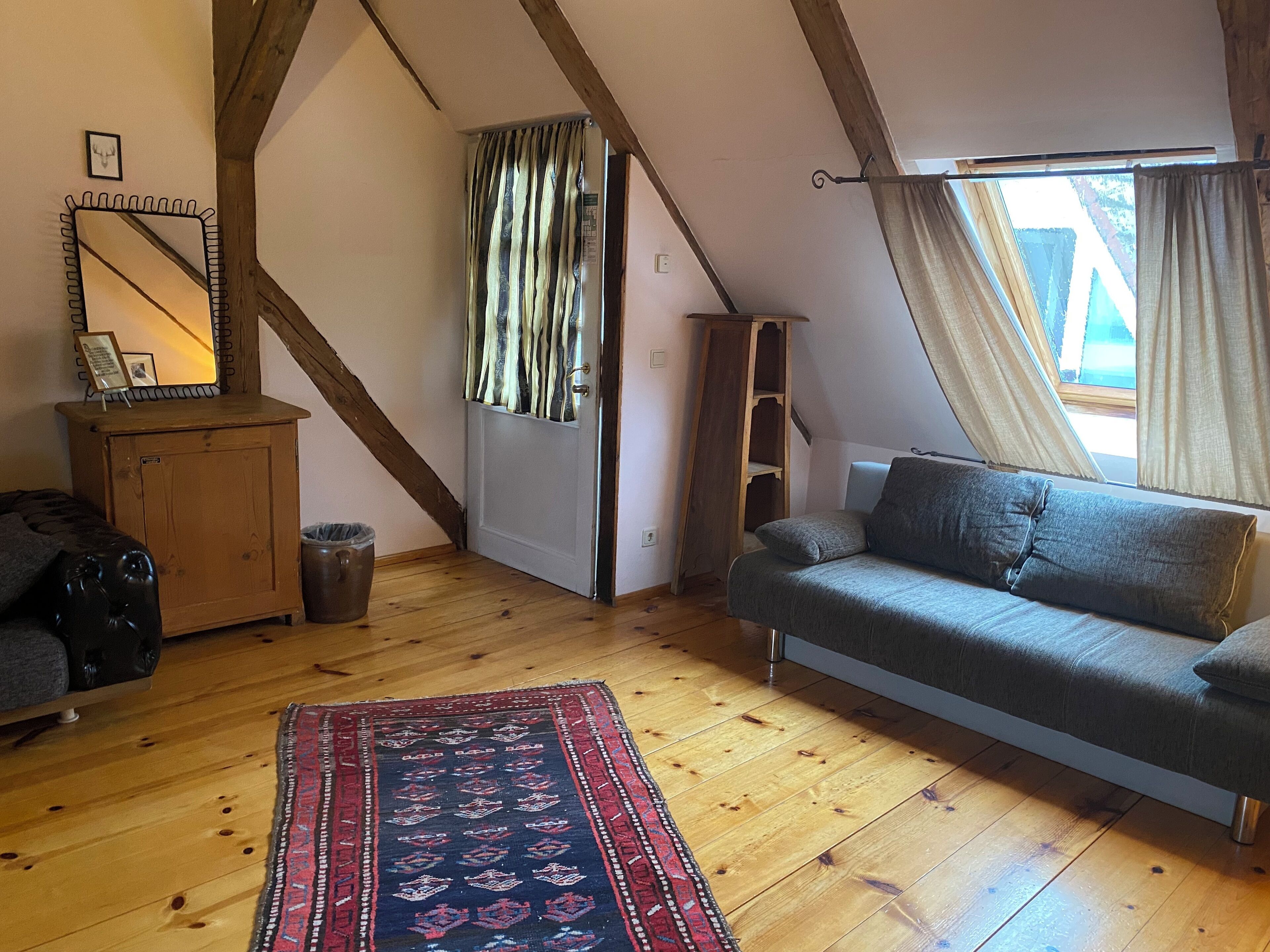 honeymoon room | hypo-allergenic bedding, desk, blackout curtains, iron/ironing board