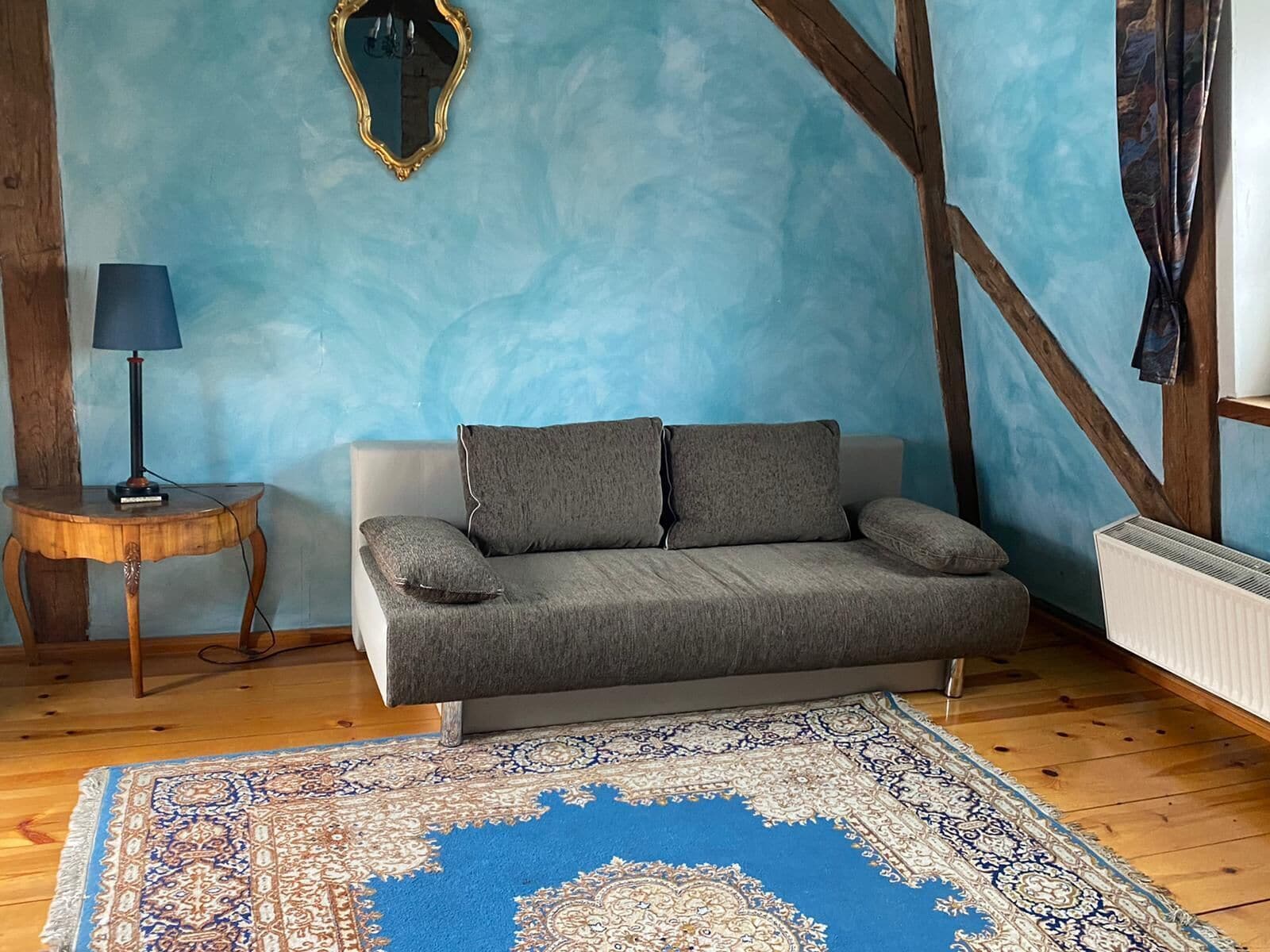 Hypo-allergenic bedding, desk, blackout curtains, iron/ironing board