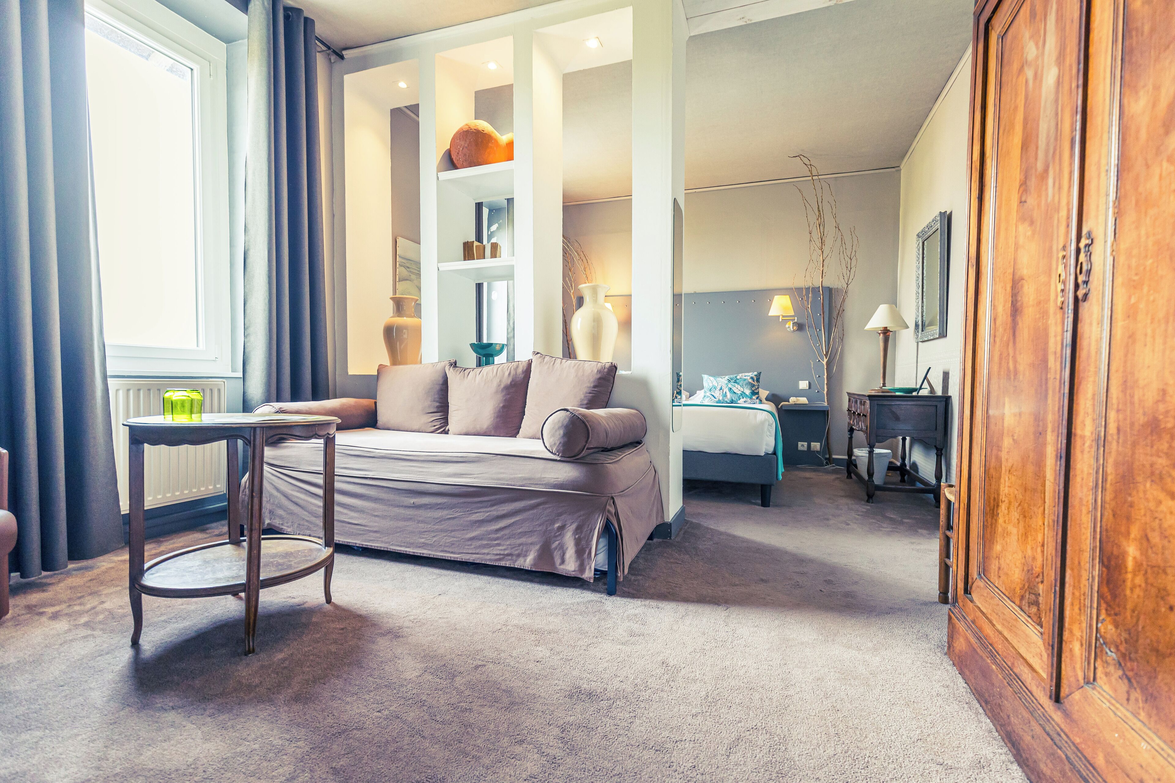 family room | in-room safe, individually decorated, desk, soundproofing