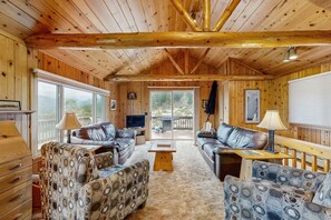 TV, fireplace, DVD player