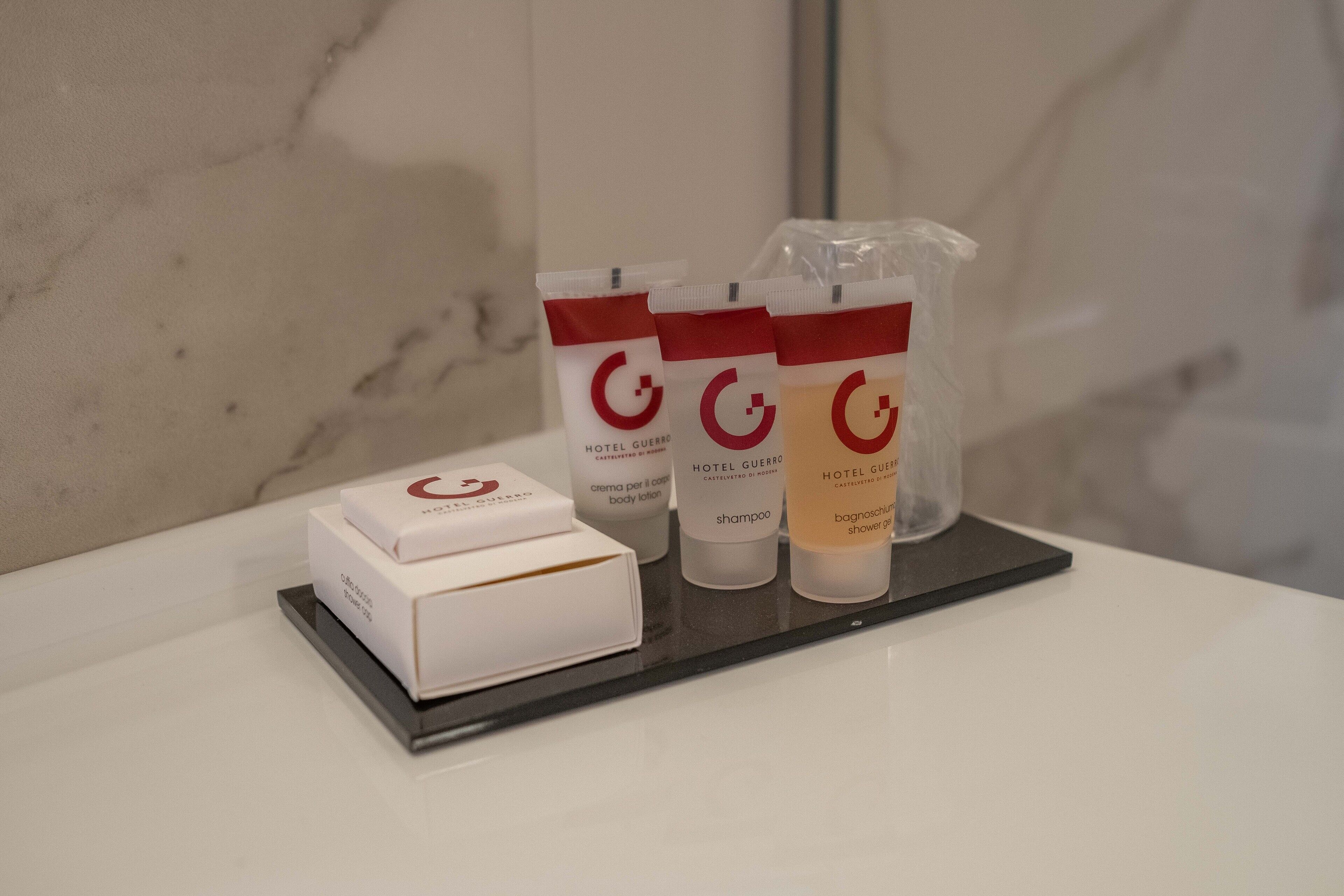 shower, designer toiletries, hair dryer, bathrobes