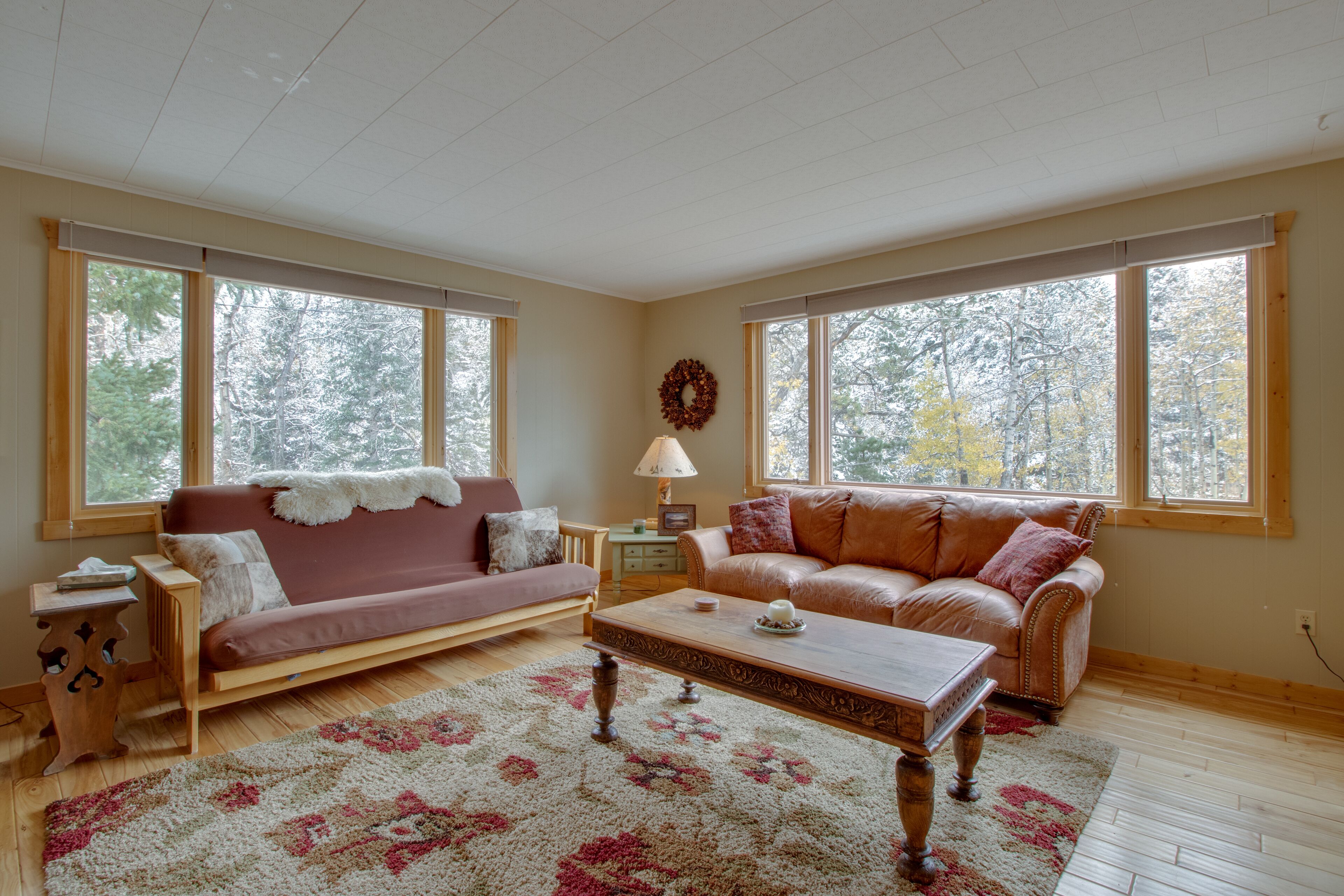 Dog-friendly mountain getaway with kitchen, patio, & mountain view