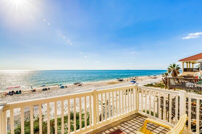 Beachfront home with coastal views & beach access - dog-friendly