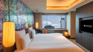 Premium bedding, minibar, in-room safe, desk