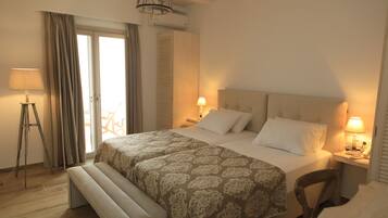 Phòng Suite Cao cấp | Bộ trải giường bằng vải cotton Ai Cập, bộ đồ giường cao cấp